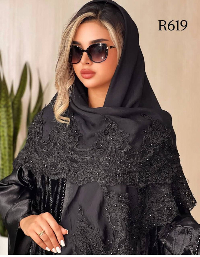 روسری مجلسی مشکی